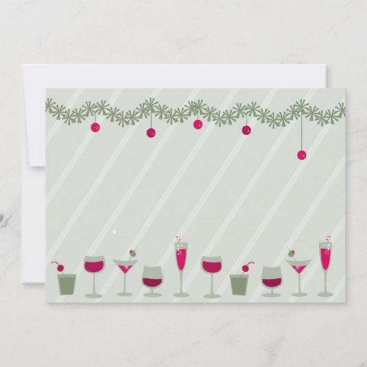 Invitation Cocktail de Noël (Dos)
