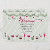 Invitation Cocktail de Noël (Devant / Derrière)