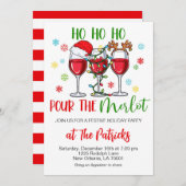 Invitation Cocktail de Noël (Devant / Derrière)