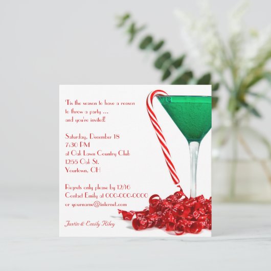 Invitation Cocktail de Noël (Debout devant)