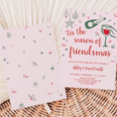 Invitation Cocktail de Noël à la main de Whimsical