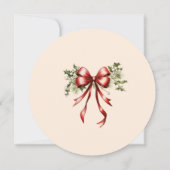 Invitation Cocktail de Noël et soirée élégante (Dos)