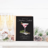 Invitation Cocktail de Noël et soirée élégante