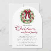 Invitation Cocktail de Noël Fête de Noël d'entreprise (Devant)