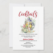 Invitation Cocktail de Noël Lantern et Baubles (Devant)