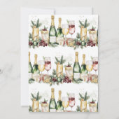 Invitation Cocktail de Noël Rendre les esprits brillants (Dos)