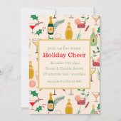 Invitation Cocktail de Noël Retro (Devant)