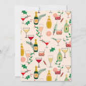 Invitation Cocktail de Noël Retro (Dos)