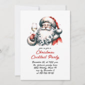 Invitation Cocktail de Noël Whimsical tiré à la main (Devant)