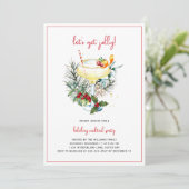 Invitation Cocktail de vacances (Debout devant)