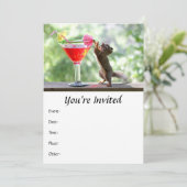 Invitation Cocktail d'écureuil (Debout devant)