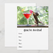 Invitation Cocktail d'écureuil (Devant / Derrière)