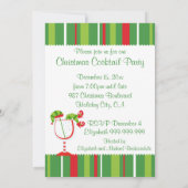 Invitation Cocktail d'Elf de Noël (Dos)