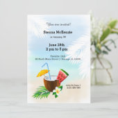 Invitation Cocktail d'été (Debout devant)