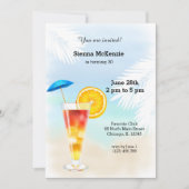 Invitation Cocktail d'été (Devant)