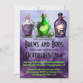 Invitation Cocktail d'Halloween pour adultes (Devant)
