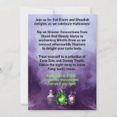 Invitation Cocktail d'Halloween pour adultes (Dos)