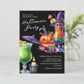 Invitation Cocktail d'Halloween pour adultes (Debout devant)