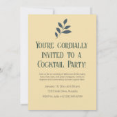 Invitation cocktail d'inspiration rétro (Dos)