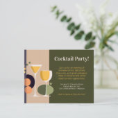 Invitation cocktail d'inspiration rétro (Debout devant)