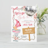 Invitation Cocktail Disco Cowgirl Rodeo Bachelorette Weekend (Debout devant)