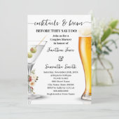 Invitation Cocktail et bières d'hiver avant le shower de coup (Debout devant)