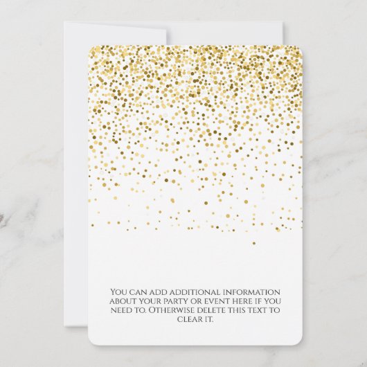 Invitation Cocktail festif de Noël (Dos)