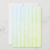 Invitation Cocktail Fête des mariées à rayures estivales (Dos)