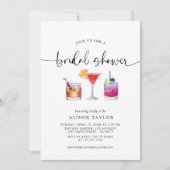 Invitation Cocktail Fête des mariées Calligraphie (Devant)