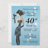 Invitation Cocktail Fille Anniversaire (Devant)