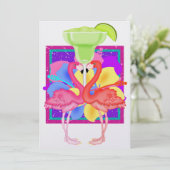 Invitation Cocktail Flamant rose - SRF (Debout devant)