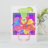 Invitation Cocktail Flamant rose - SRF (Debout devant)