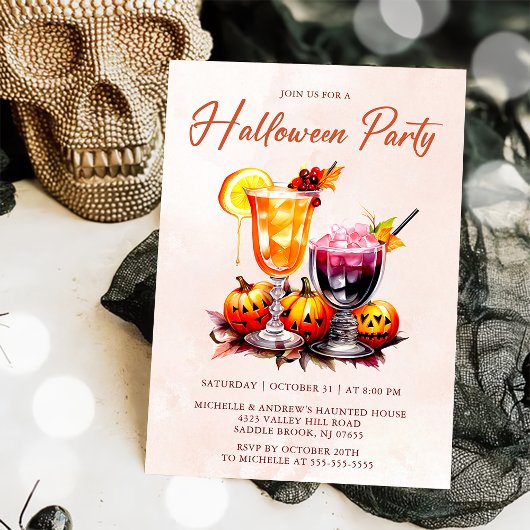 Invitation Cocktail Halloween