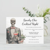Invitation Cocktail Halloween | Nuit éffrayant chic (Debout devant)