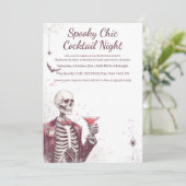 Invitation Cocktail Halloween | Nuit éffrayant chic (Debout devant)