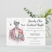 Invitation Cocktail Halloween | Nuit éffrayant chic (Debout devant)