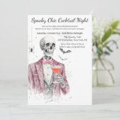 Invitation Cocktail Halloween | Nuit éffrayant chic (Debout devant)