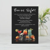 Invitation Cocktail Halloween | Soirée Boo-ze (Debout devant)