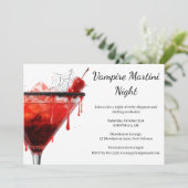Invitation Cocktail Halloween | Vampire Martini (Debout devant)