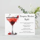 Invitation Cocktail Halloween | Vampire Martini (Debout devant)