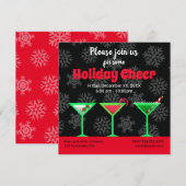 Invitation Cocktail Holiday Martini (Devant / Derrière)