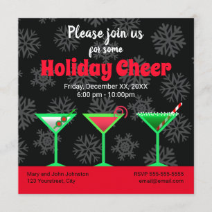 Invitation Cocktail Holiday Martini