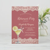 Invitation Cocktail Lemon Lace Retraite Rouge (Debout devant)