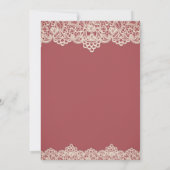 Invitation Cocktail Lemon Lace Retraite Rouge (Dos)