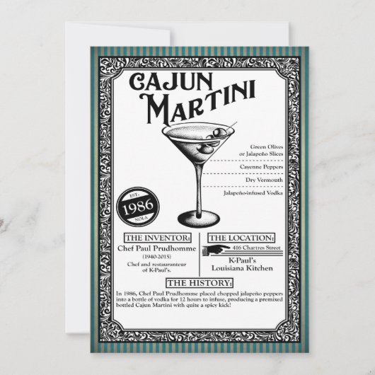 Invitation Cocktail - Lire la description (Devant)