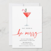 Invitation Cocktail | Mangez Boire & Soyez Joyeux (Devant)