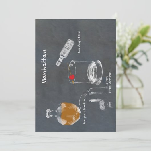 Invitation Cocktail Manhattan (Debout devant)