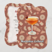 Invitation Cocktail Manhattan (Devant / Derrière)