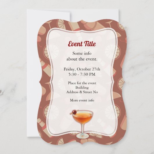 Invitation Cocktail Manhattan (Dos)