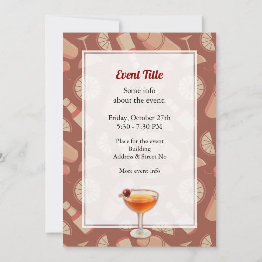 Invitation Cocktail Manhattan (Dos)